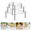 3Pcs Acrylic Display Riser Transparent Cake Holder for Wedding & Home 5