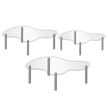 3Pcs Acrylic Display Riser Transparent Cake Holder for Wedding & Home