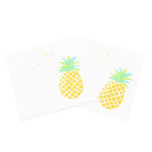 100Stk/5Tüten Bedruckte Papierservietten Für , Party (Ananas)