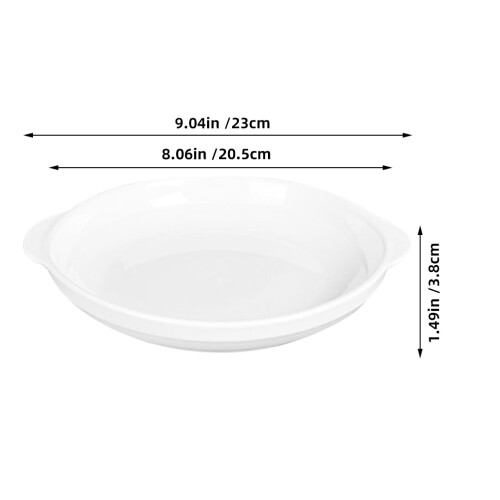Panela De Cerâmica Para Torta, Forma Redonda Com 2