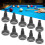 15 stücke Snooker Pool Queue Untere Abdeckung Set 10