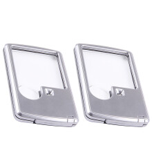 2Stk Handlupe Mit LED-Licht Zum