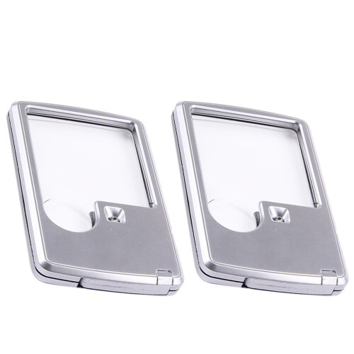 2Stk Handlupe Mit LED-Licht Zum