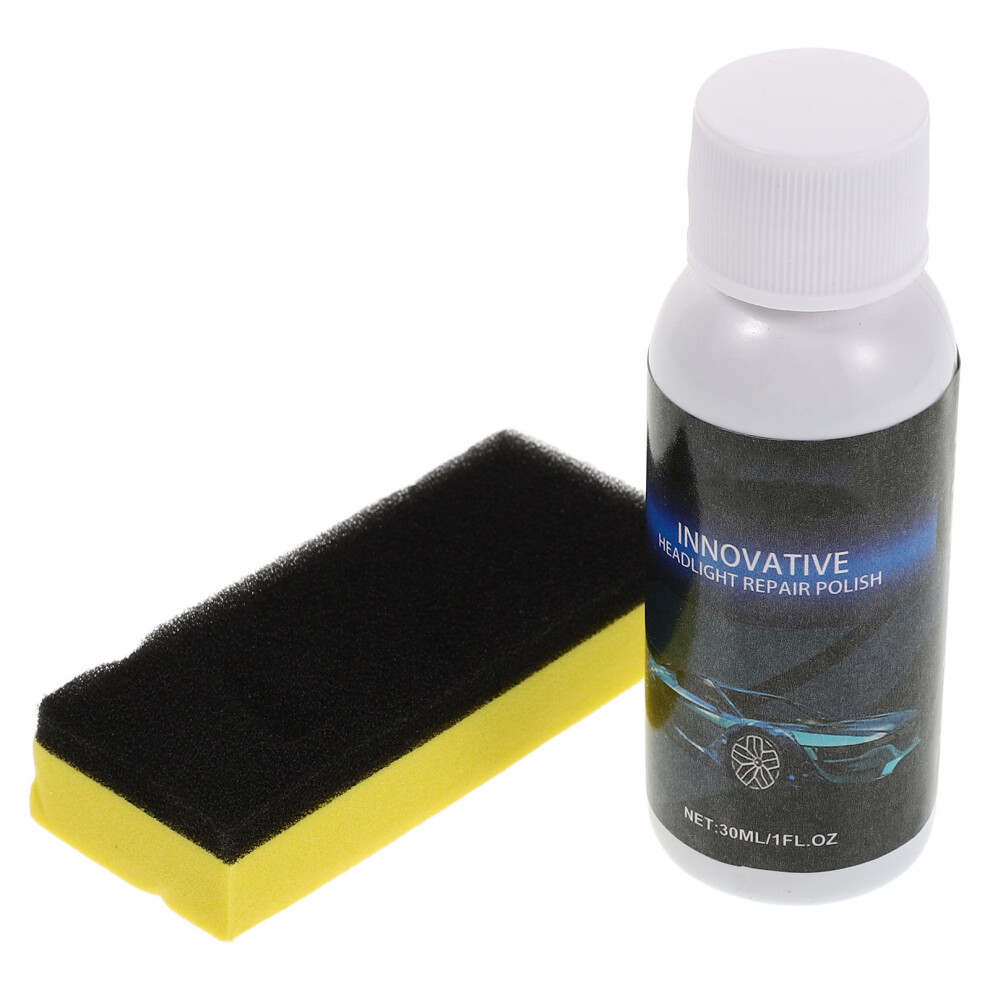 Car Headlight Polish Kit With Sponge For Lens Renewal And Maintenance 3351143698195
