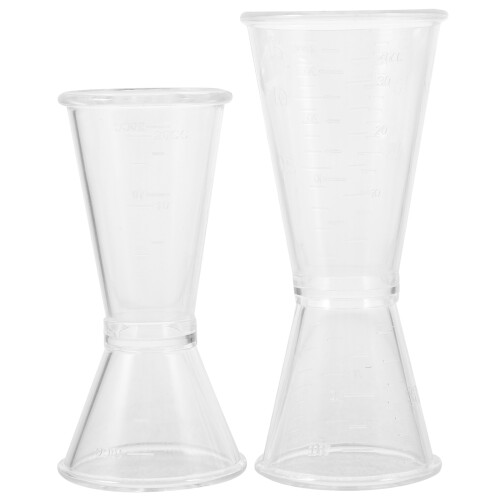 2Pcs Japanese Resin Bartending Jigger With Measurements (10-20Cc, 20-40Cc) 1