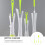 1 Set 4Pcs Long Handle Bottle Clean Brushes Light Green 11