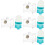 4 Set Distributore E Abbeveratoio Per 8