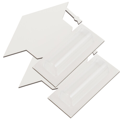 2Pcs Blank Graduation Cap Diy Note Cards With Lip Balm Pouches