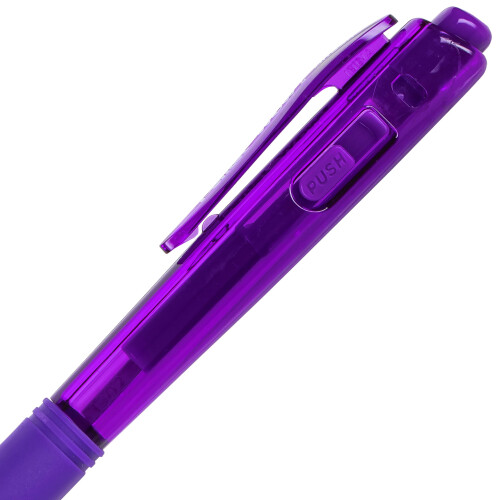 Pentel Pentel WOW! Retractable Ballpoint Pens  Medium Line  Violet Ink  Box o 2