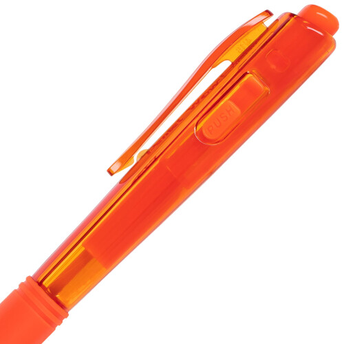 Pentel Pentel WOW! Retractable Ballpoint Pens  Medium Line  Orange Ink  Box o 2