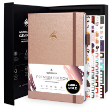 Clever Fox Planner Premium Edition  undatierter luxuriser Wochen- und Monatsplaner zur Steigerung der Produktivitt und zum Erreichen Ihrer Ziele