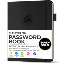 Clever Fox Wachtwoordboek met tabbladen. Internetadres en wachtwoordorganisatie