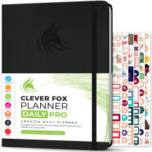 Clever Fox Planner Daily PRO  8,5 x 11 Zoll A4-Tagesplaner und Dankbarkeitstagebuch zur Steigerung der Produktivitt, Zeitmanagement und Erreichen I