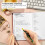 Libro delle password Clever Fox con schede. Indirizzo Internet e password Orga 3