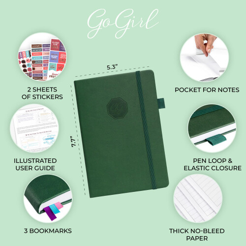 GoGirl Weekly Schedule Planner - Undated Hourly Work & Life Planner wi 1