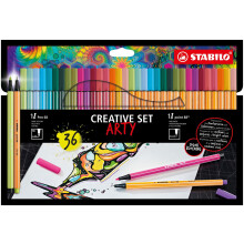 Pennarello STABILO Premium con punta in feltro e pennarello fineliner 68 e punto 88 ARTY - Wall