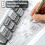 Mr. Pen- Bible Tabs 75 Tabs Tema grigio Tabs laminated Bible per donne 3