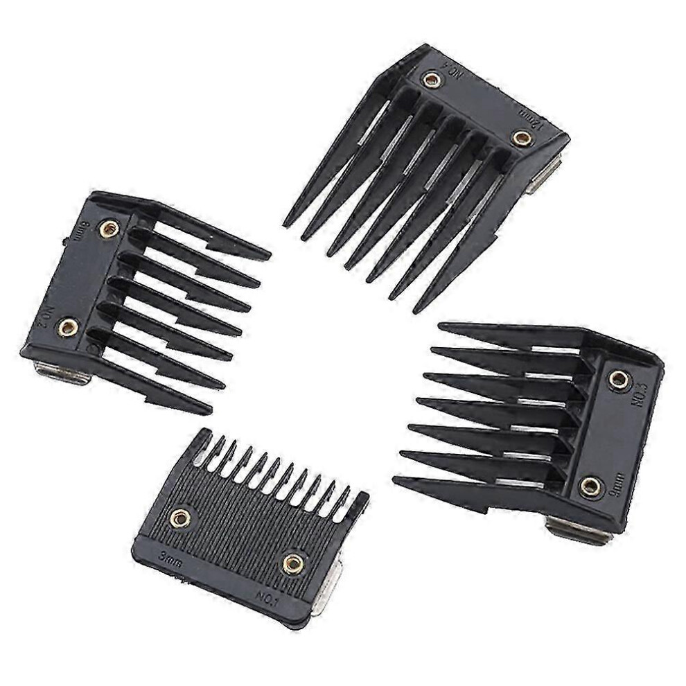 Set of 4 professional hair clippers, detachable clipper guide, beard trimmer comb, hair clipper combs, Wahl clipper guards