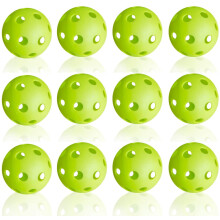 (Green) 12 Pack Baseball Practice Baseballs for Hitting, Indoor Outdoor Lightweight Balls Baseball Batting Training
