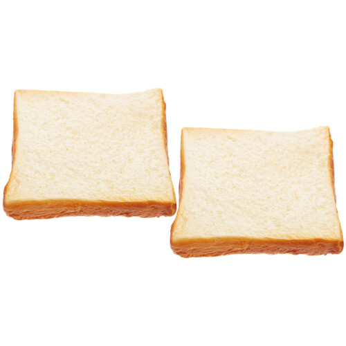 2Pcs Durable Simulated Bread Toast Model For Kitchen Photography Decor 2