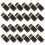 50Pcs Black Plastic Shrink Tops with Heat Seal 7