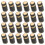 50Pcs Black Plastic Shrink Tops with Heat Seal 4