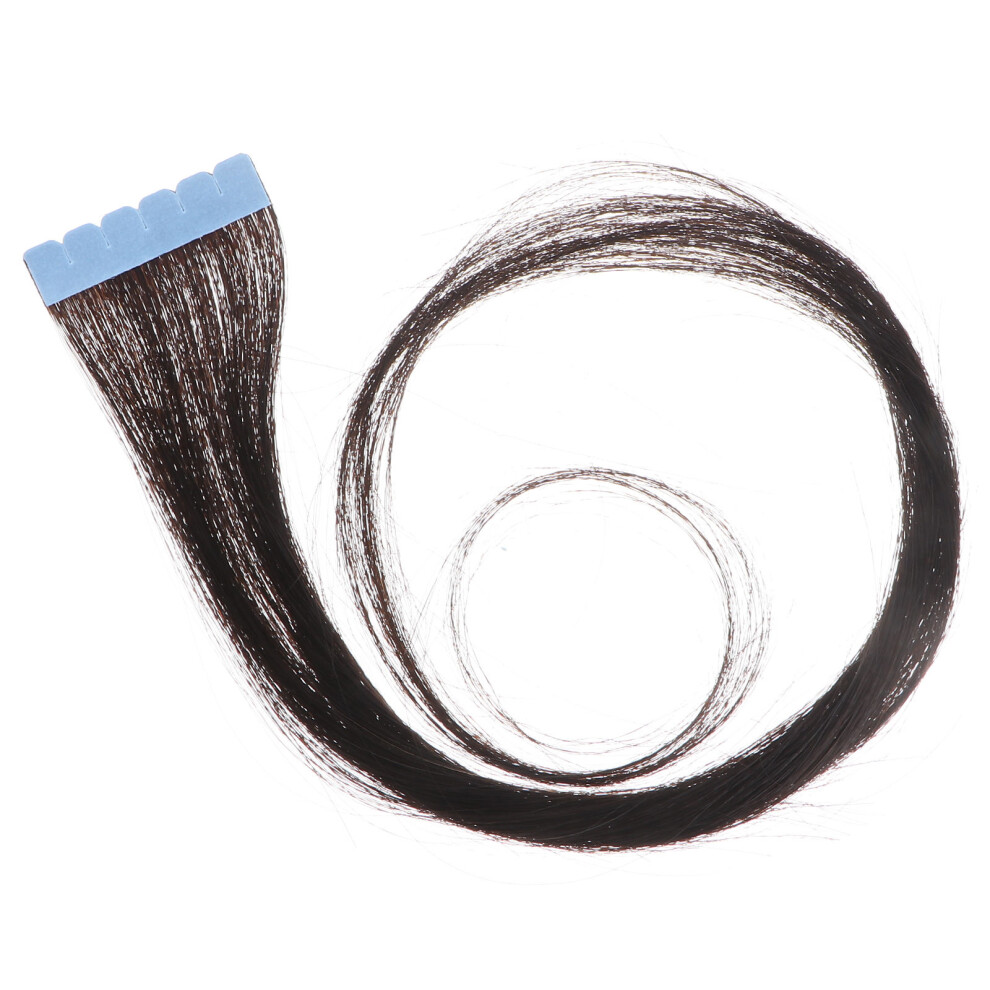 Totority 60Cm Tape In Virgin Human Hair Extensions For Women Black