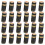 50Pcs Black Plastic Shrink Tops with Heat Seal 1
