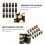 50Pcs Black Plastic Shrink Tops with Heat Seal 11