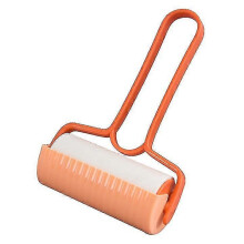 (orange) Roll of tear-away sticky tape, sticky hairbrush