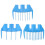 Sheep shearing guide, 3 pieces, plastic clipper guide accessory, cutting guide, shearing guide 1
