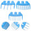 Sheep shearing guide, 3 pieces, plastic clipper guide accessory, cutting guide, shearing guide 3
