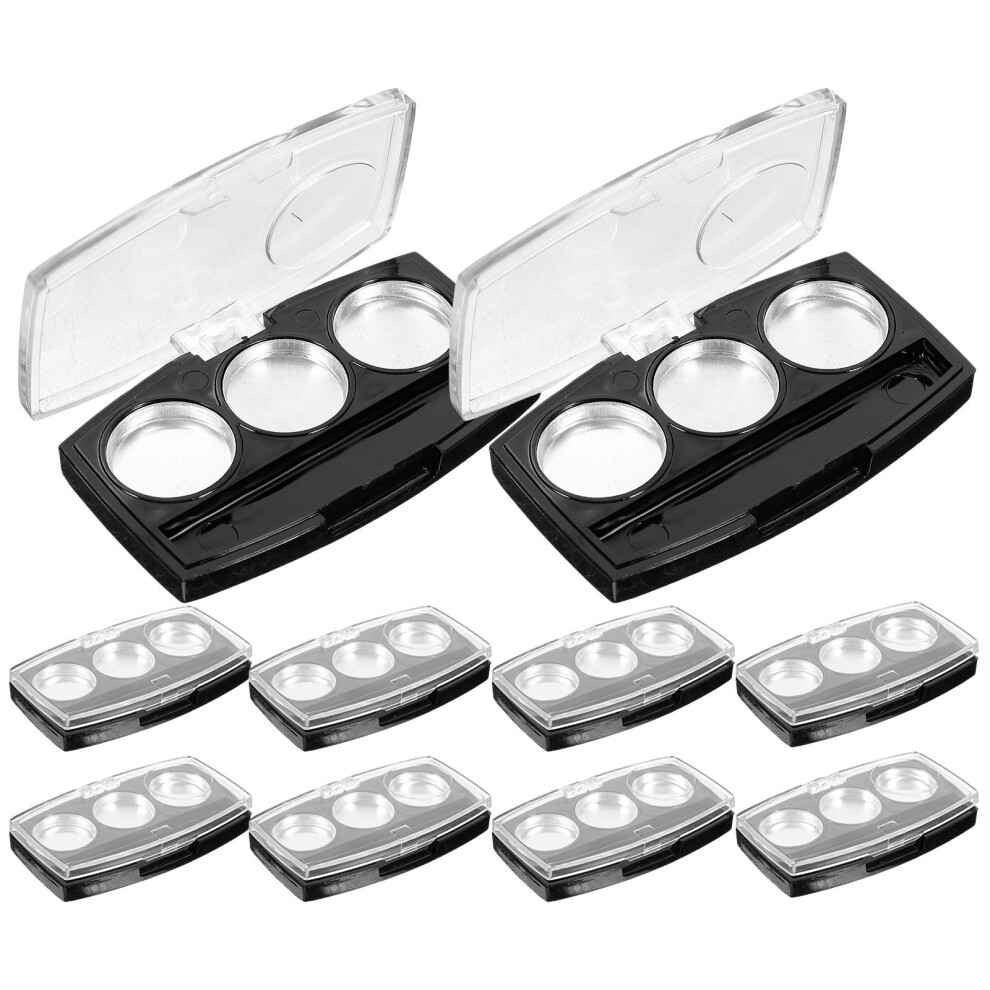 Artibetter 10Pcs Refillable Empty Eyeshadow Palette For Diy Blush And Eye Shadow