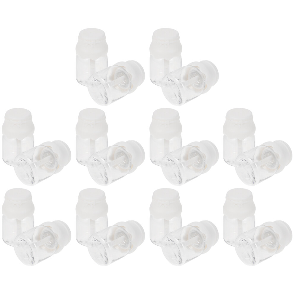 Totority 20Pcs Plastic Lip Color Tubes With Brush Heads For Diy Lip Gloss