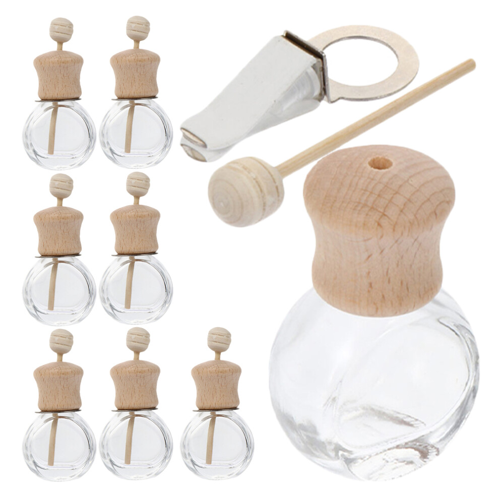 8Pcs 10Ml Car Vent Aromatherapy Diffuser Clip Glass Scent Bottles 3351196647652