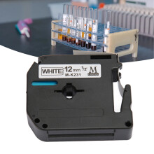 Schwarz auf Weiß 23 ft wasserfeste Beschriftungsband für LM210D, LP420, LM500TS