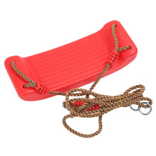 Versatile Red Swing Seat w/ Rope for Kids - Safe Fun 100kg Capacity