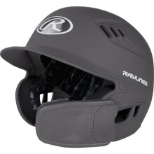Rawlingsa | R16 Dwustronny ZEWN | Matowy kask do odbijania | Dwustronna oslona twarzy | Senior | Matowy grafit