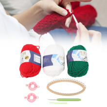 Knitter Loom Set for Socks, DIY Knit Yarn, Includes Crochet Hook