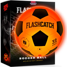 Pallone da Calcio Luminoso FlashCatch - Glow in The Dark - NO 5 - Regali Sportivi per Bambini e Ragazzi 8-15+ Anni