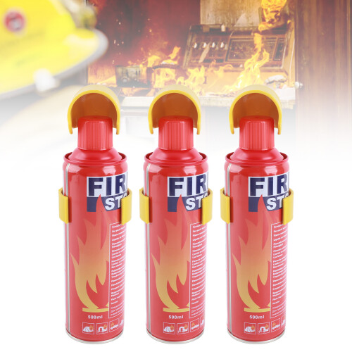 Efficient 500ml Foam Fire Extinguishers 3-Pack for Home and Car Use