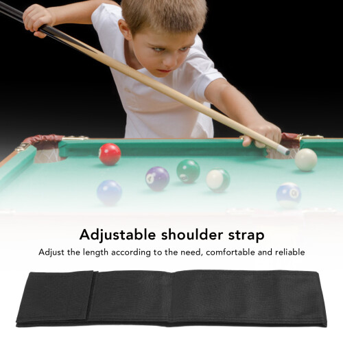Foldable Canvas Pool Cue Stick Bag with Adjustable Strap, Hand Stitched 2