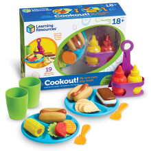 Lernressourcen Neues Sprouts Cookout! 19-teiliges Grillset fr Kinder ab 18 Monaten. Rollenspiel-Essen fr Kleinkinder