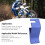 Compact Motorcycle Tire Replacement Tool CNC Aluminum Blue 5