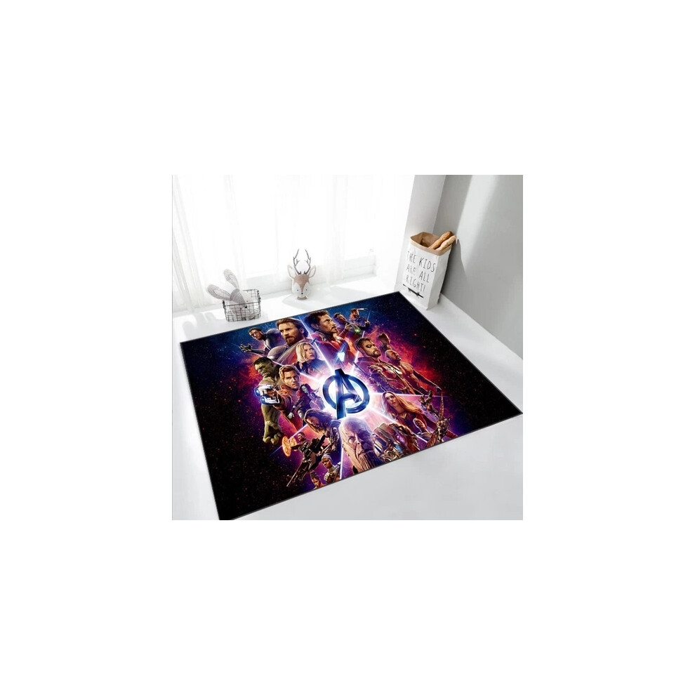 (#3, 80Ã120cm) 3D Marvel Avengers Carpet Kids Mats Bedroom Living Room Floor Mat-image-OPC-PKW7WBS-NEW