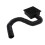 Low Profile Downspout Extender Flexible Pipe Catch Basin 4 Feet Black 12