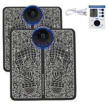 (2NORC Foot Massage) Electric EMS Foot Massager Pad Feet Acupoints Muscle Stimulation Improve Blood Circulation Relief Pain Relax Massage Mashine