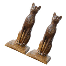 2 Paar Ägyptische Buchstützen Rutschfeste Katzenmodellierung