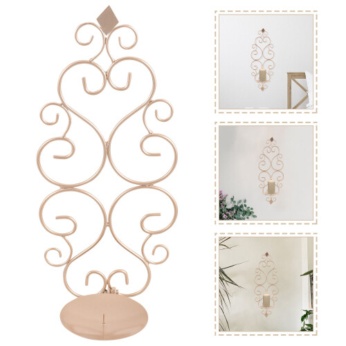 Wall Candle Holder Iron Wall Hanging Sconce For Home 2