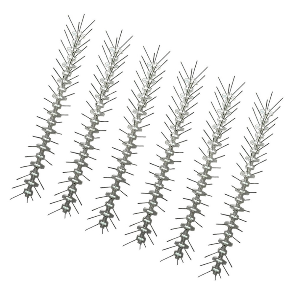 6Pcs Silver Bird Repeller Spikes Stainless Steel Durable For Gardens 3351196693550